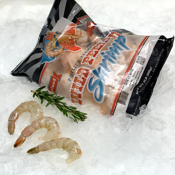 Philly U15 Raw Peeled & Deveined Tail On Wild Gulf Shrimp